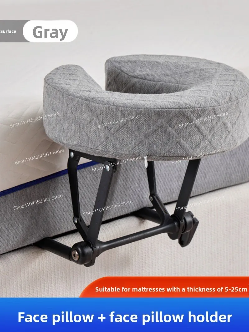 Suspension Massage Headrest Support Frame Lying Face Hole Household Mattress Edge Folding Portable