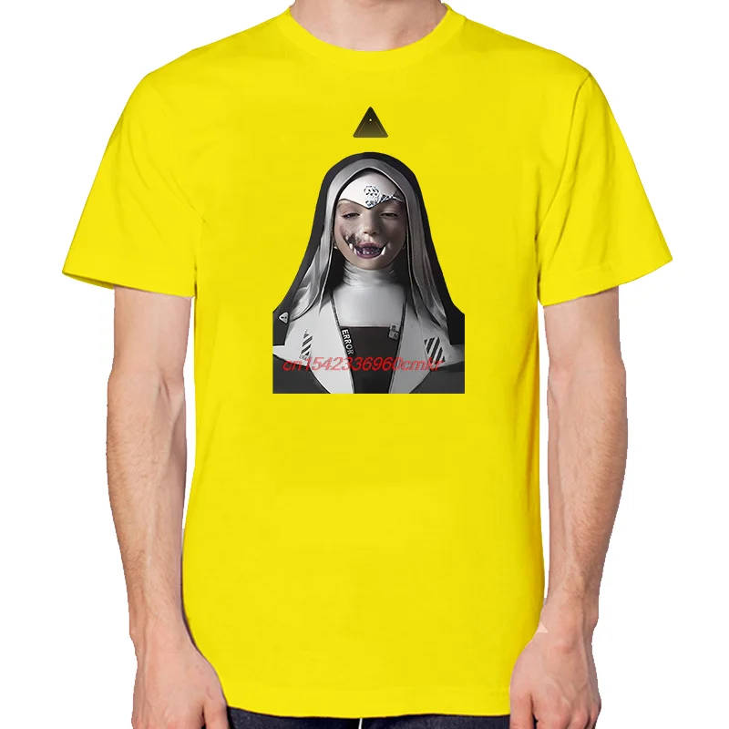 Demonic Nun Nonne Religieuse Horror Monster Graphic T Shirts Fashion Summer Cotton New Shirts And T-Shirts Round neck T-shirt