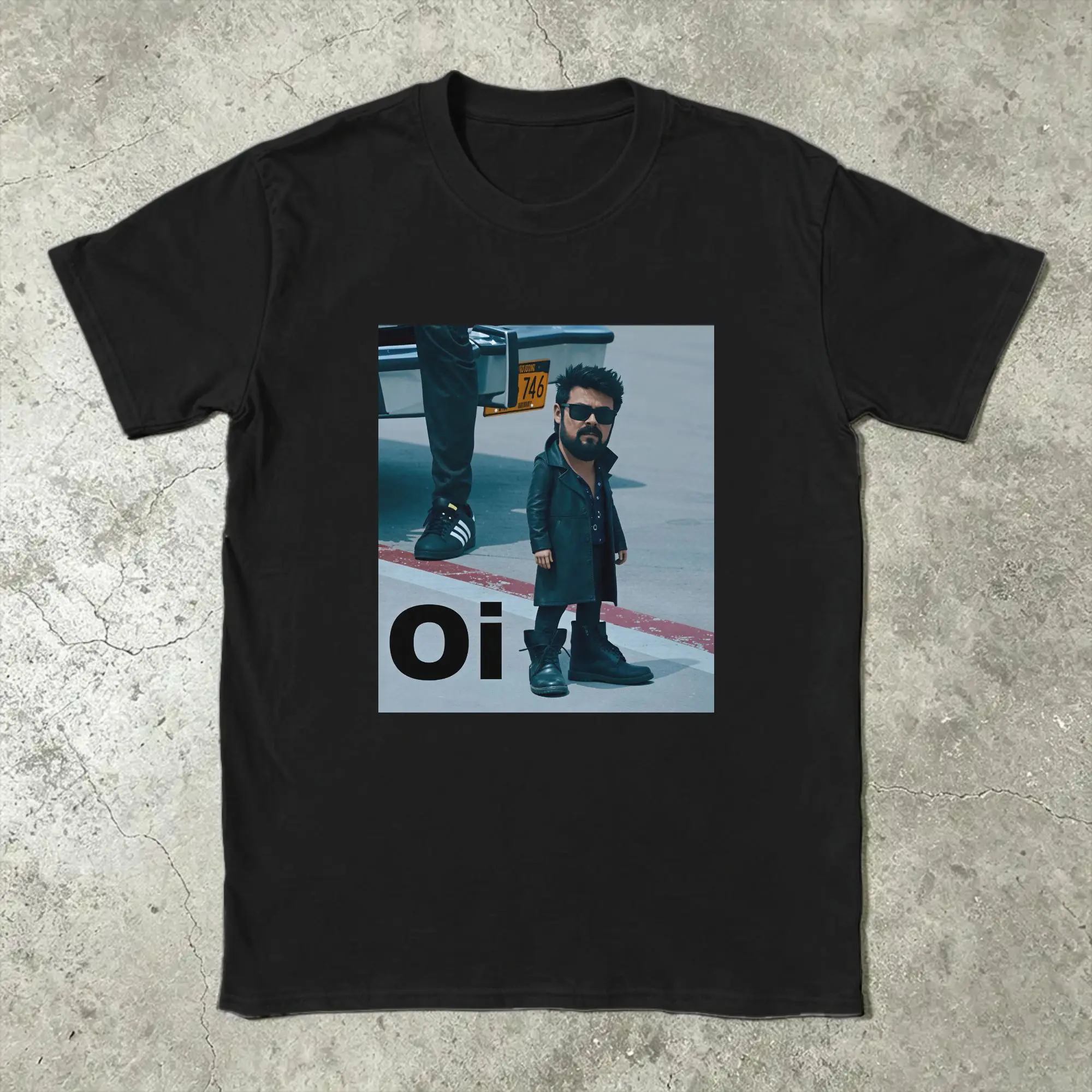 Men's Billy Butcher Oi T Shirt Boys Pure Cotton Clothes Funny Short Sleeve Crew Neck Tee Shirt Plus Size T-Shirt