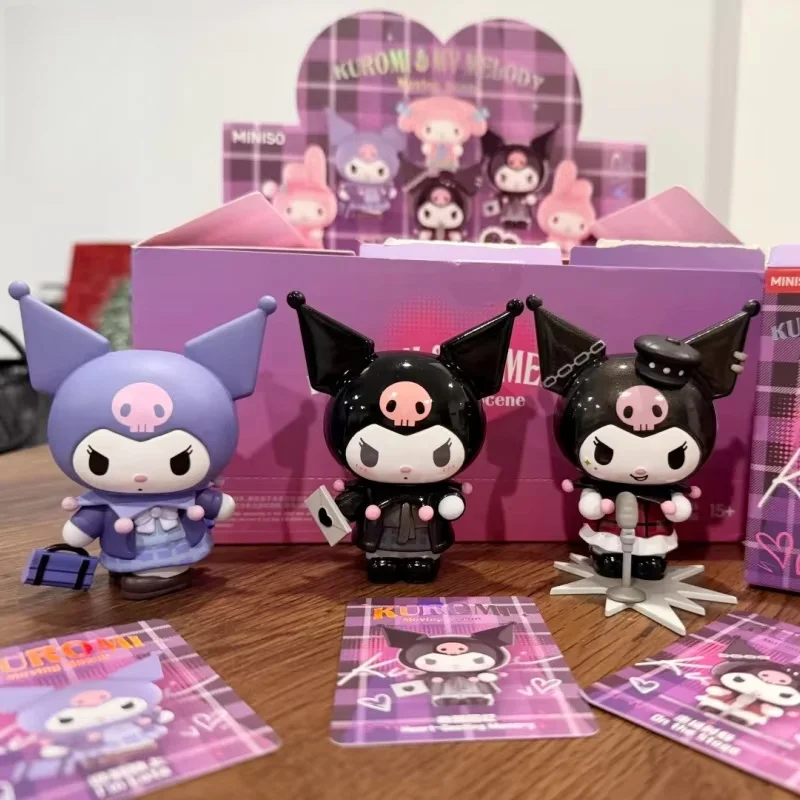 

Sanrio Heartthrob Lens Decoration Series Blind Box - Kuromi & My Melody Action Figure Desktop Ornament Stylish Gift For Girls