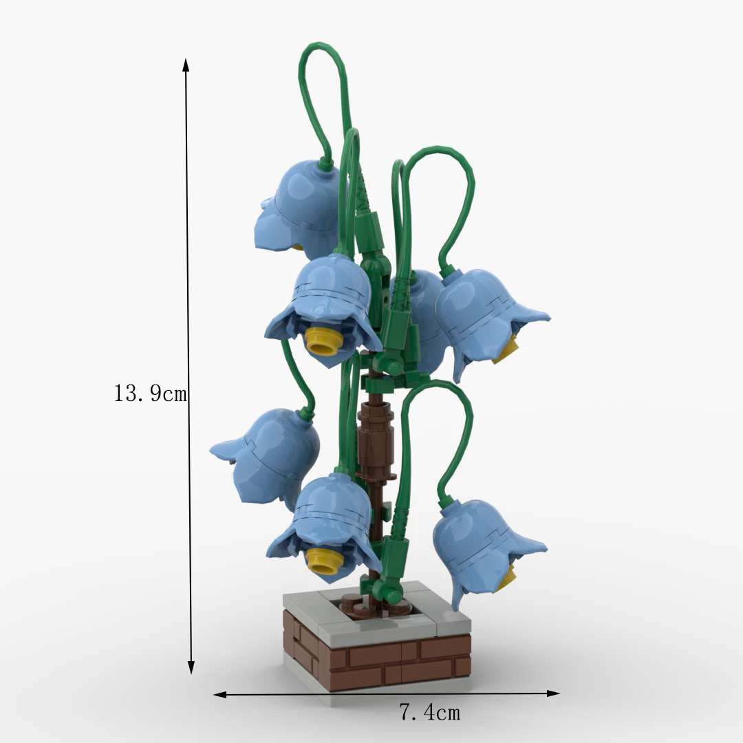 MOC Bausteinmodelle Städtische Grünflächen Kreativer Großer Baum DIY Straßendekorationen Kleine Bäume an Straßen Geschenk für Baumeister – Detail 16