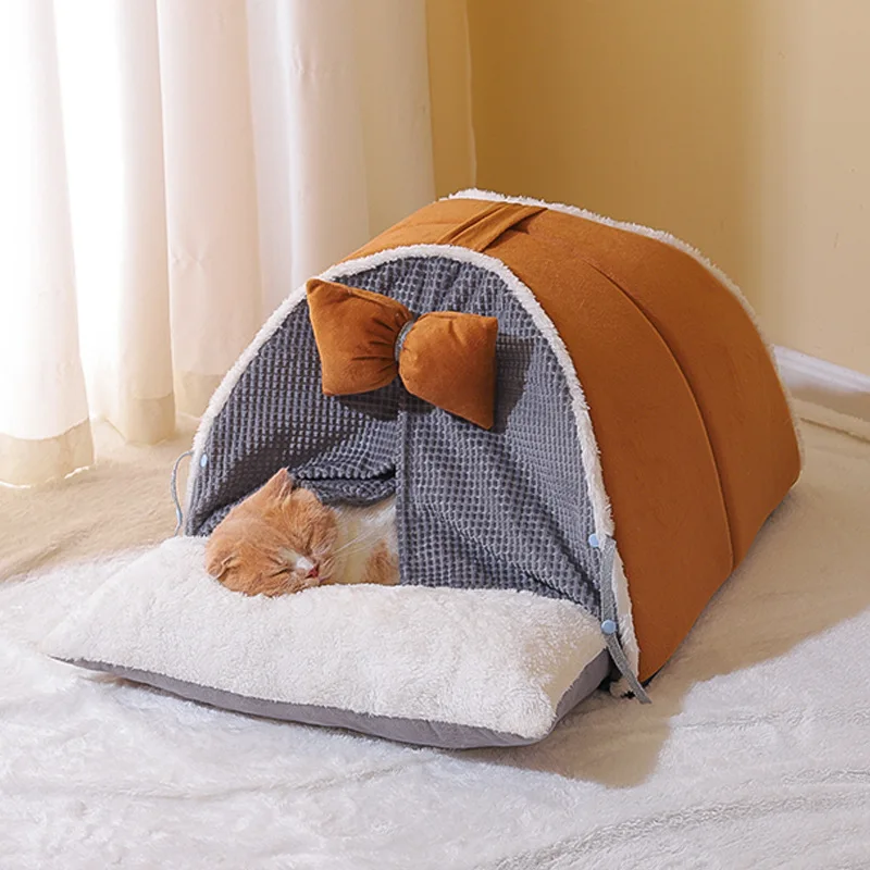 

Butterfly Foldable Pet House Removable Washable Cat House Puppy Cave Sofa Pet Bed House for Extra Small Dogs Medium Cats Tent