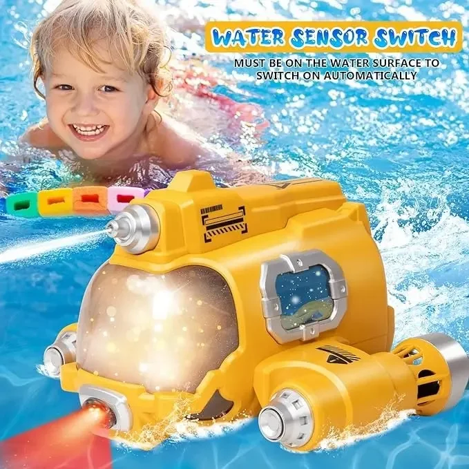 Barca telecomandata 2.4G Motoscafo Doppia elica Barca giocattolo elettrica Bambini Acqua Multigiocatore Batteria Getto d'acqua Giocattolo Bo