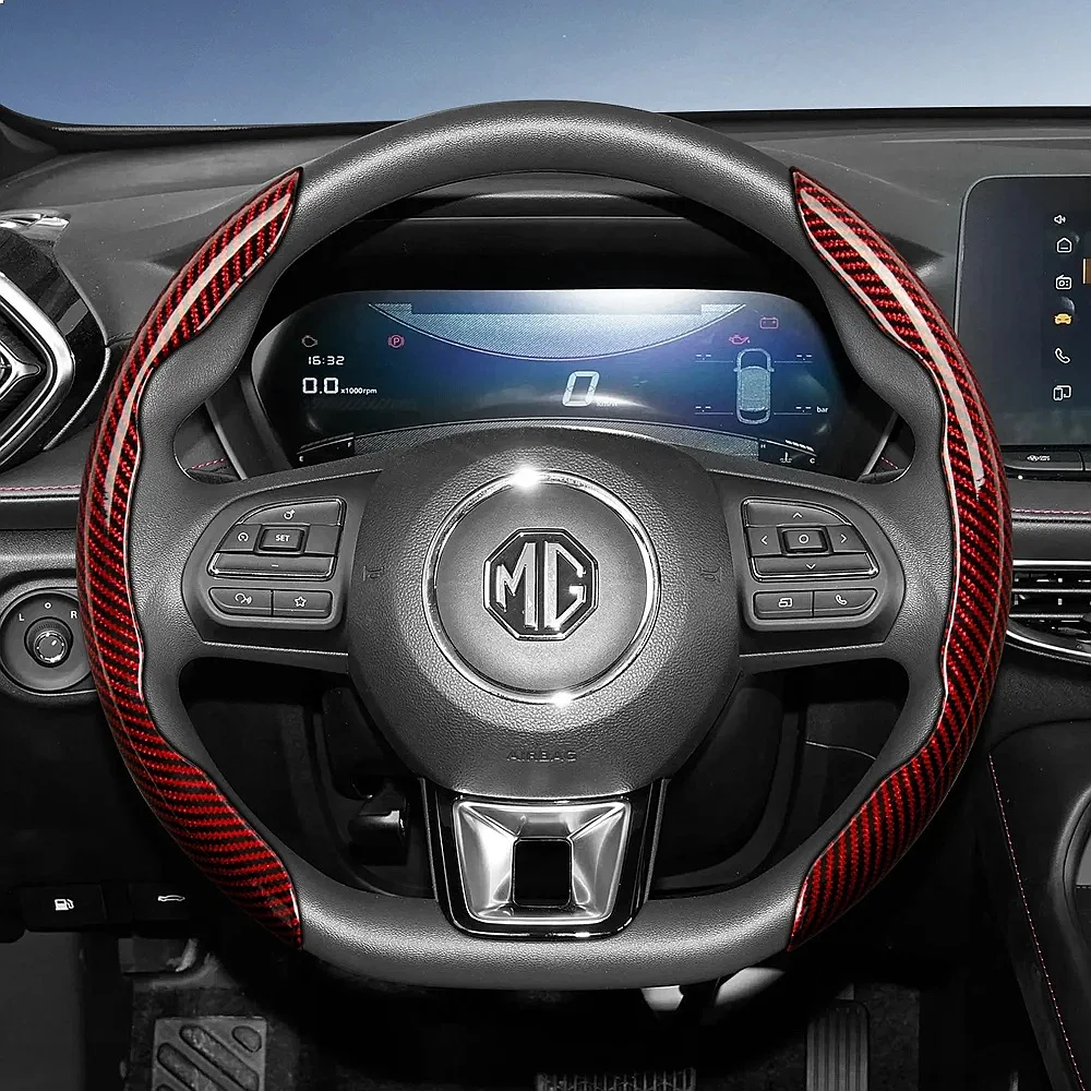 Suitable for Mg Carbon Fiber Texture Steering Wheel Covers with Segmented Quick-Release Design, Durable, Compatible
