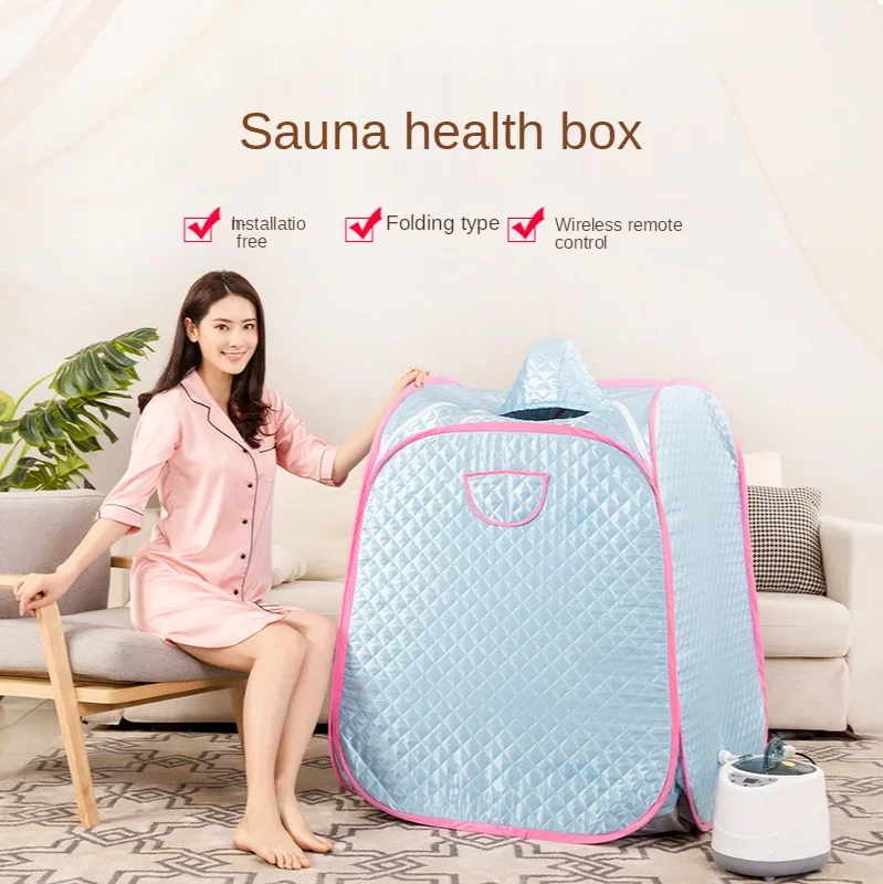 1 Person Healthy Steam Sauna Portable Spa Room Home Beneficial Full Body Slimming Folding Detox Therapy Adult Sauna Room