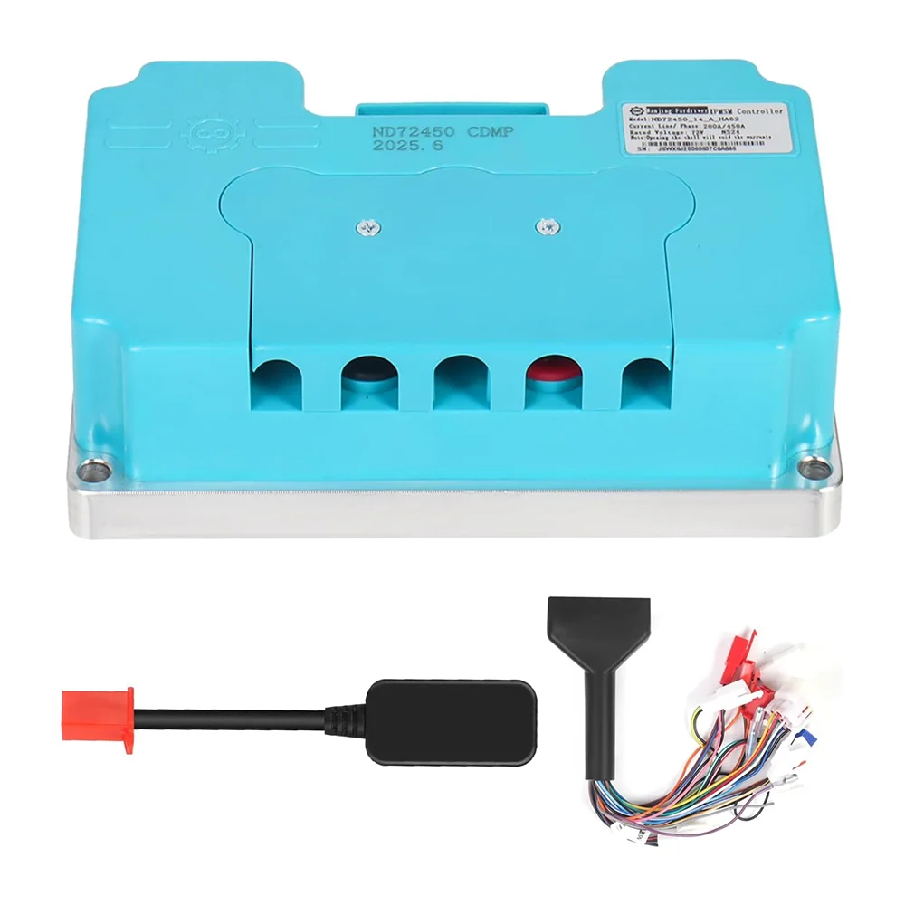 Fardriver Controller ND72450 48-72V 200A 5KW Sine Wave Motorcycle Programming for Electric Motorcycles Made in Mainland China