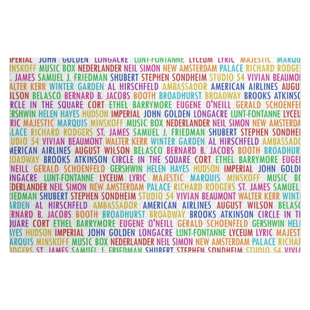 Broadway Theatres (2) Jigsaw Puzzle Novel Toys For Children 2022 Wooden Jigsaws For Adults Children Photo Puzzle