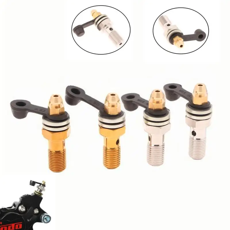 

1Pc M10x1.25mm M10x1.0mm Universal Banjo Bolt Bleed Nipple Bleed Screws For Motorcycle Brake Pump