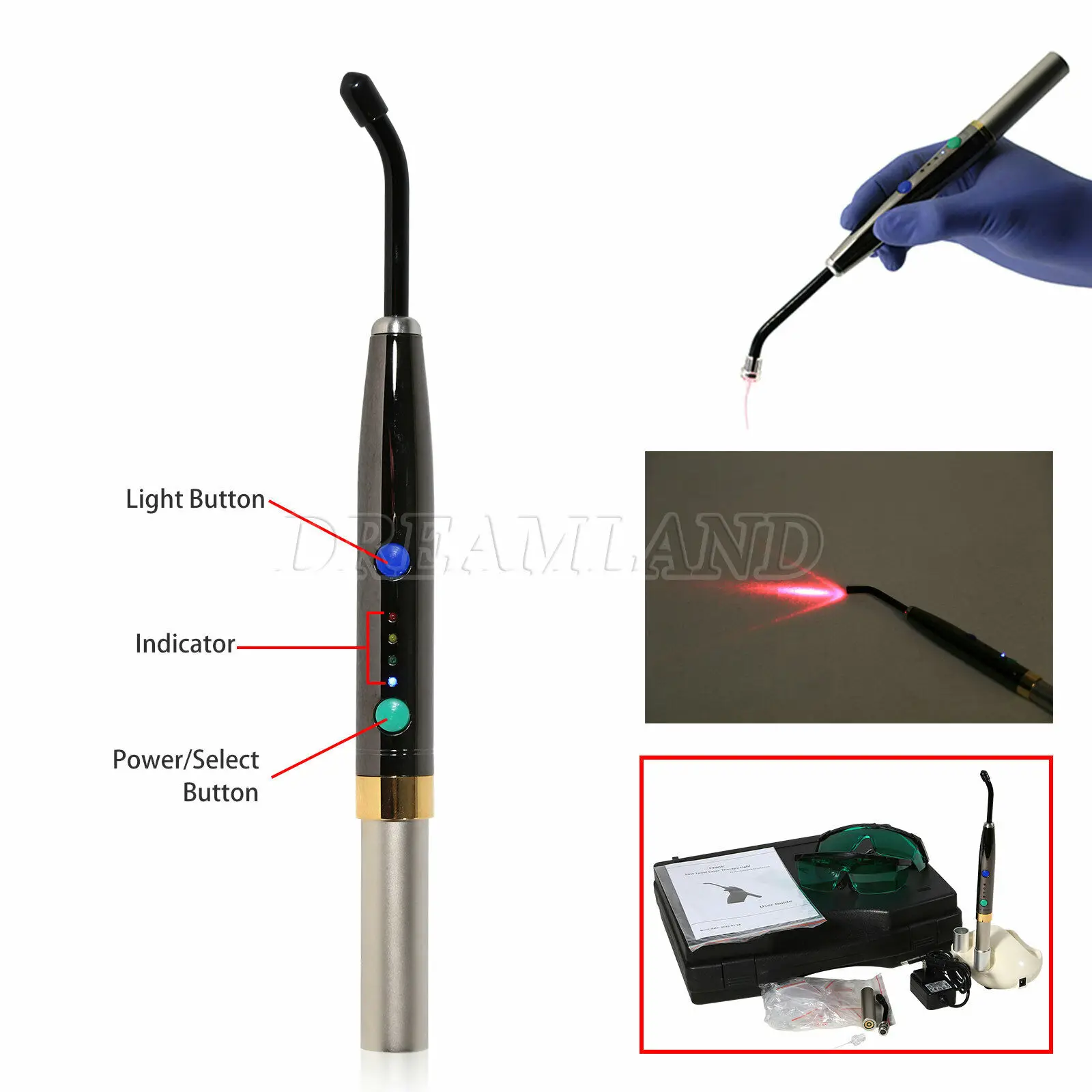 Dental Diode Laser System Wireless laser Pen Photo-Activated Disinfection Soft Tissue Perio Endo