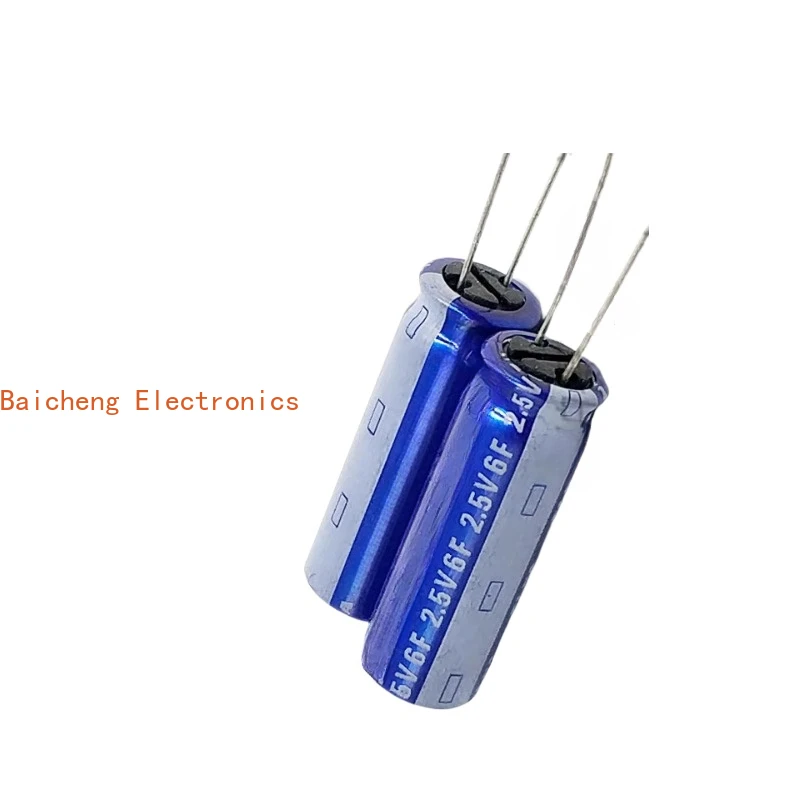 10 PCS 2.5V6.0F volume 10*30 Capacitor 2.5V6F