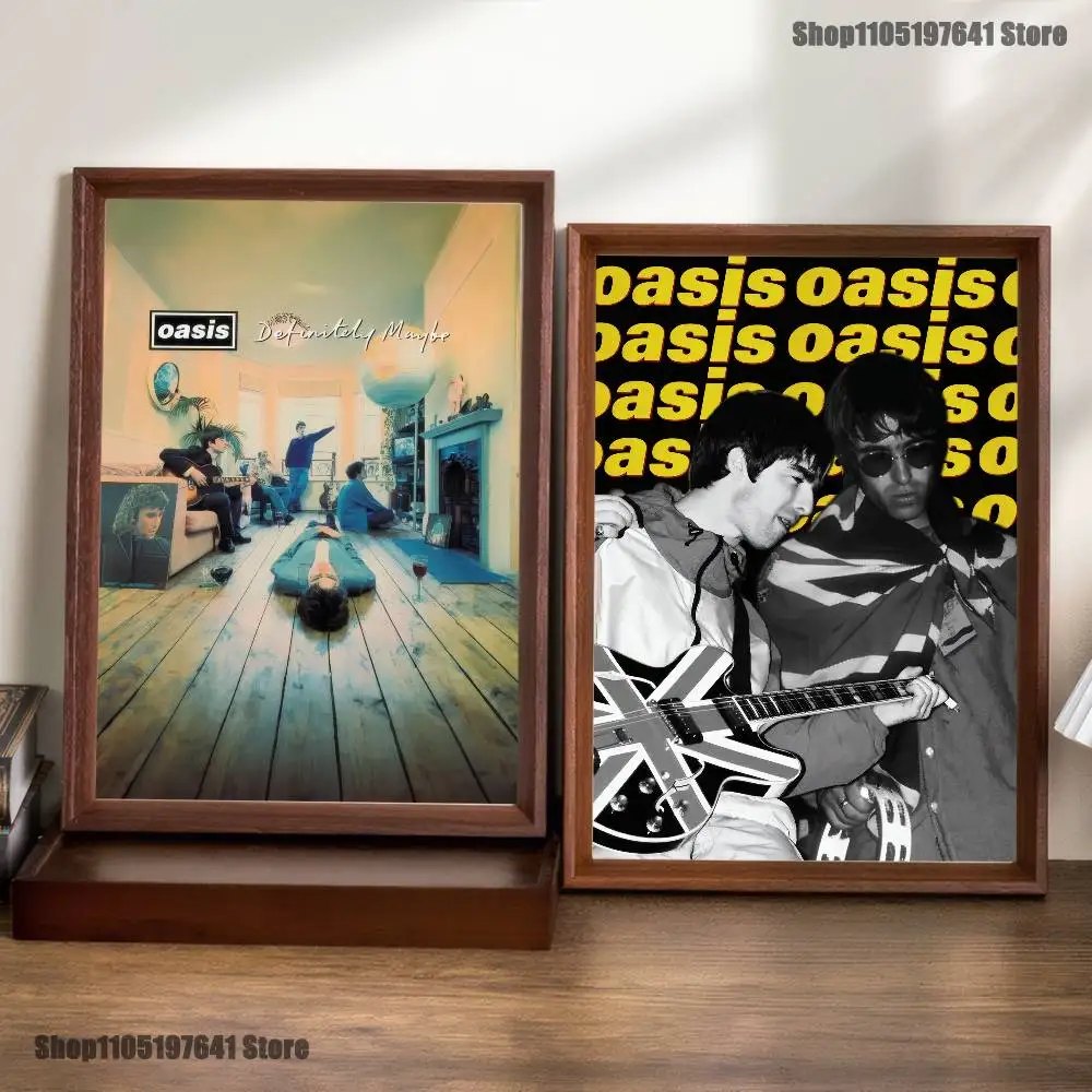 

O-Oasis Band Poster Prints Wall Art Picture Painting Gift Living Room Restaurant Bar Large Dec Sticker