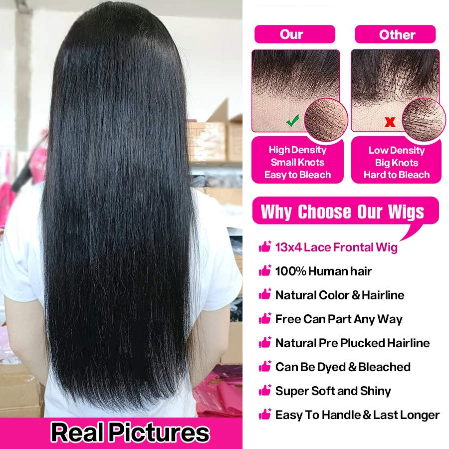 Straight Front Wigs Human Hair Straight Hd Frontal Wig 13x6 Hd Lace Frontal Wig Without Glueless Wigs Human Hair