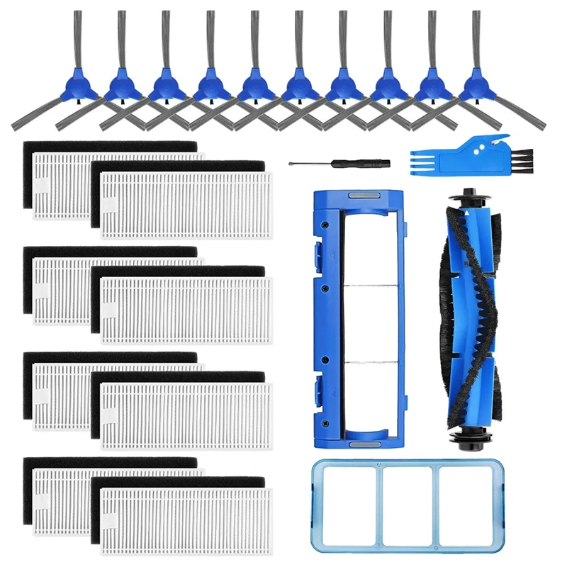 

Replacement Parts Main Brush Side Brushes HEPA Filters Compatible for Eufy 11S 15C 30C 35C Robotic Vacuum Accessories