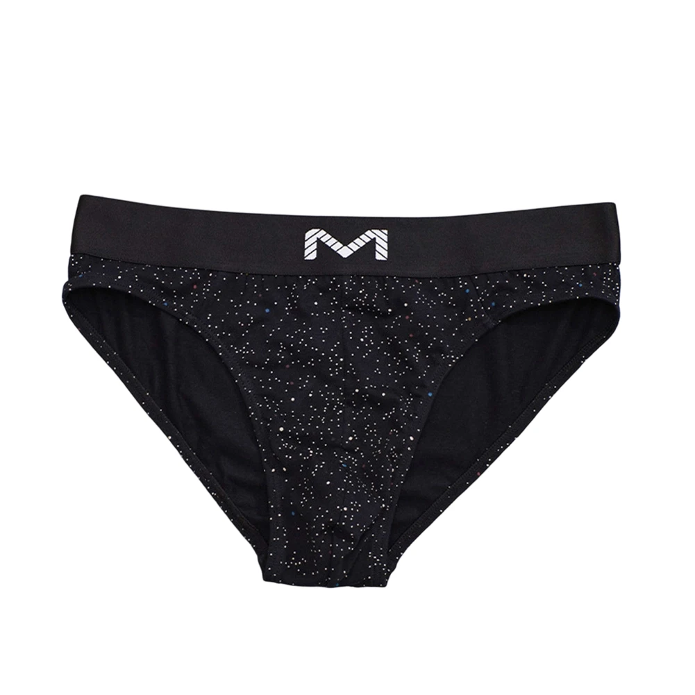 

Men Loose Printed Breathable Briefs Mid Rise Unisex Panties Bulge Pouch Soft Extreme Night Underwear Lingerie Men's Underpants