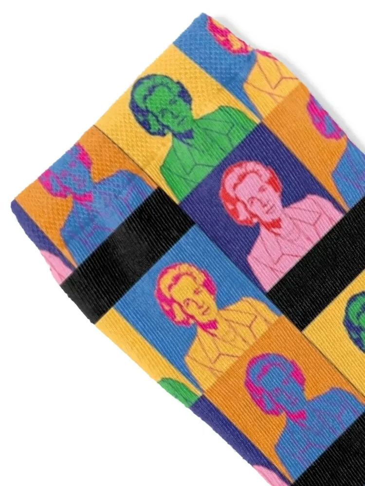 Pop Art Picture Portrait Margaret Thatcher graphic Socks fashionable happy shoes Men Socks Women's