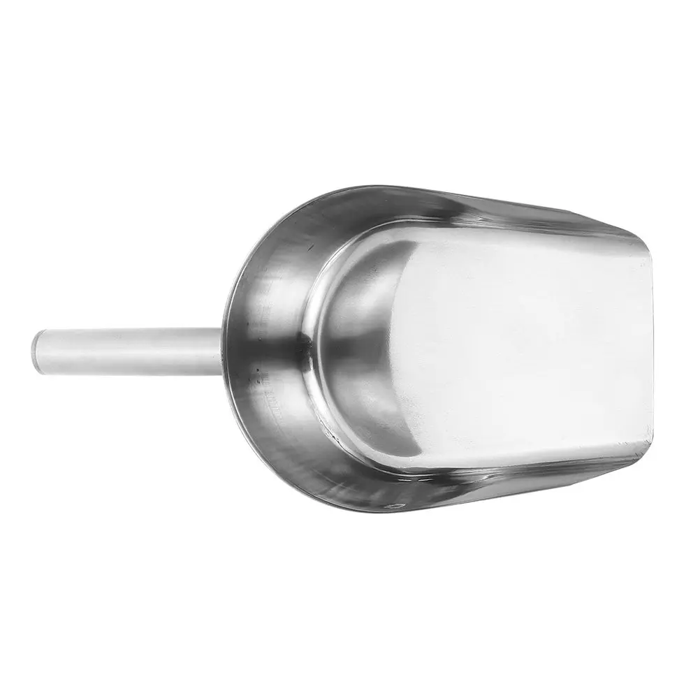 Multi-Use Stainless Steel Scoop Food Shovel for Ice Cubes Flour Coffee Beans Cereal Kitchen Grain Scoop Cereal Shovel view 5
