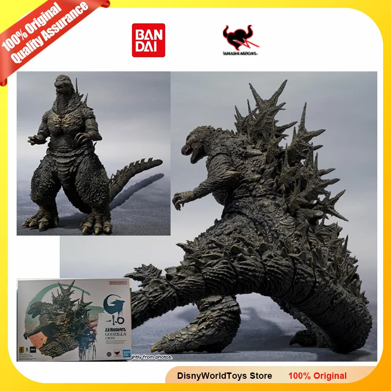 

100% Original Anime Figure Bandai Shm S.H.MonsterArts Godzilla Minus One Godzilla 2023 Genuine In Stock Model Toys Gifts