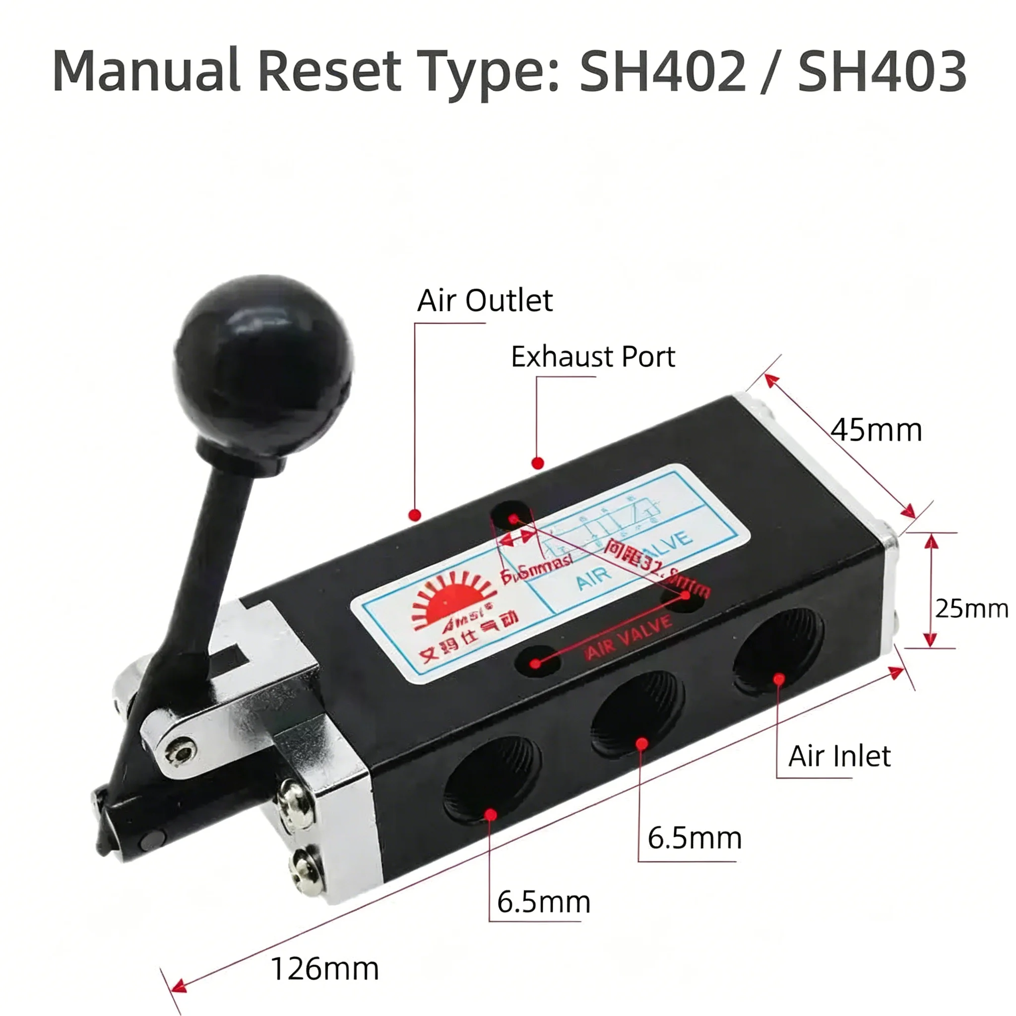 Manual-automatic Two-position Five-way SH402 Hand Pull Valve Plate Control Valve JM Hand Pull Valve JM402 430