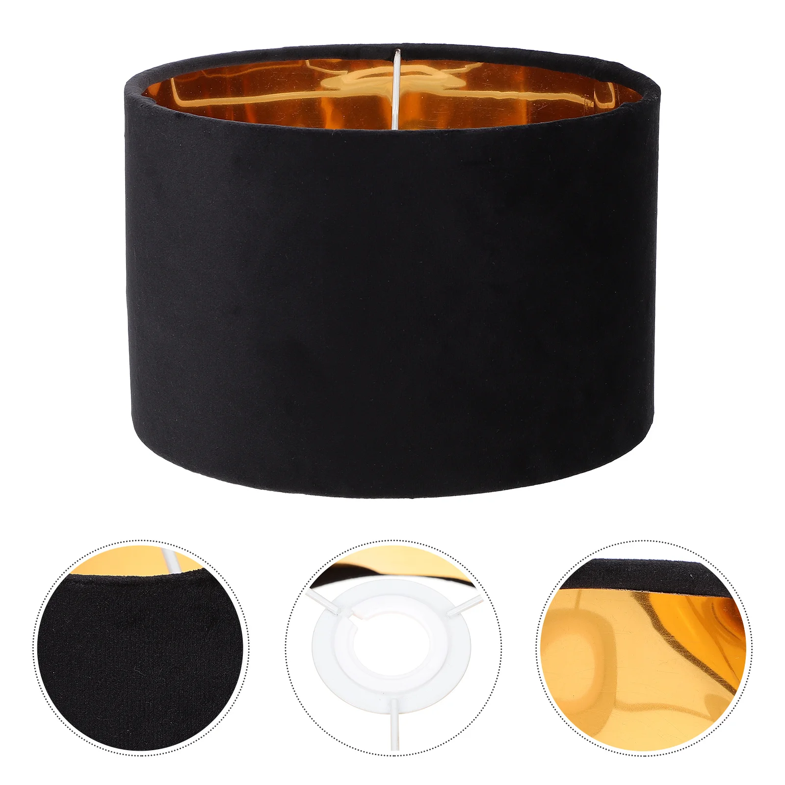 

Cloth Craft Lampshade Table Light Cover For Bedroom Living Room Decor Dust Protection Simple Warm Lighting Cloth Lamp