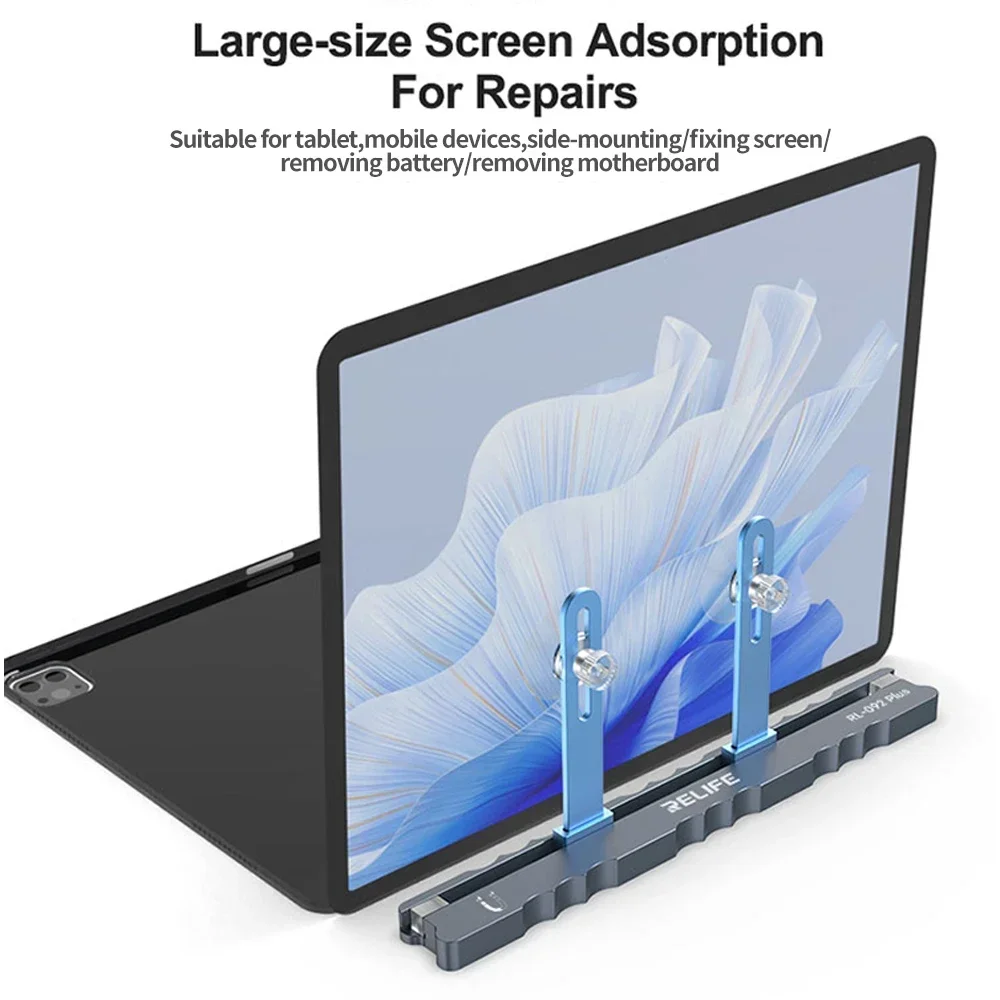 RELIFE RL-092 Plus Screen Repair Holder with Adjustable Suction Cup Slide Holder Applicable To Magnetic Storage IPad Tablet Tool