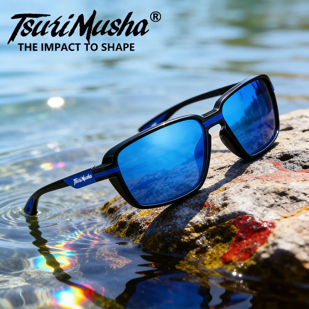 

Японские поляризационные солнцезащитные очки TsuriMusha для мужчин: для рыбалки, спорта, вождения, велоспорта, цветные, с защитой UV400