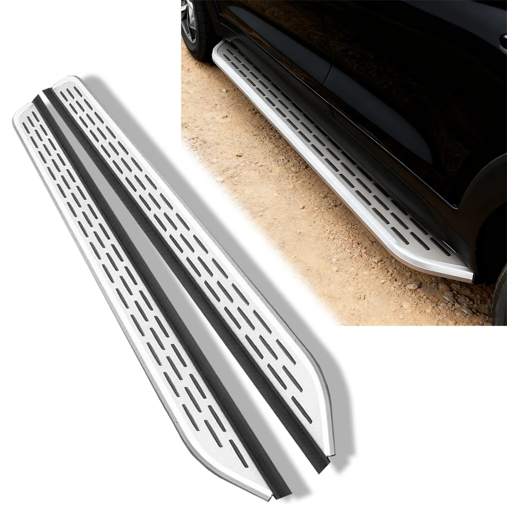 2 قطعة مناسبة لـ DS 7 DS7 كروس باك 2018-2025 لوحات الجري خطوات جانبية Nerf Bar الألومنيوم (مع الأقواس) #1