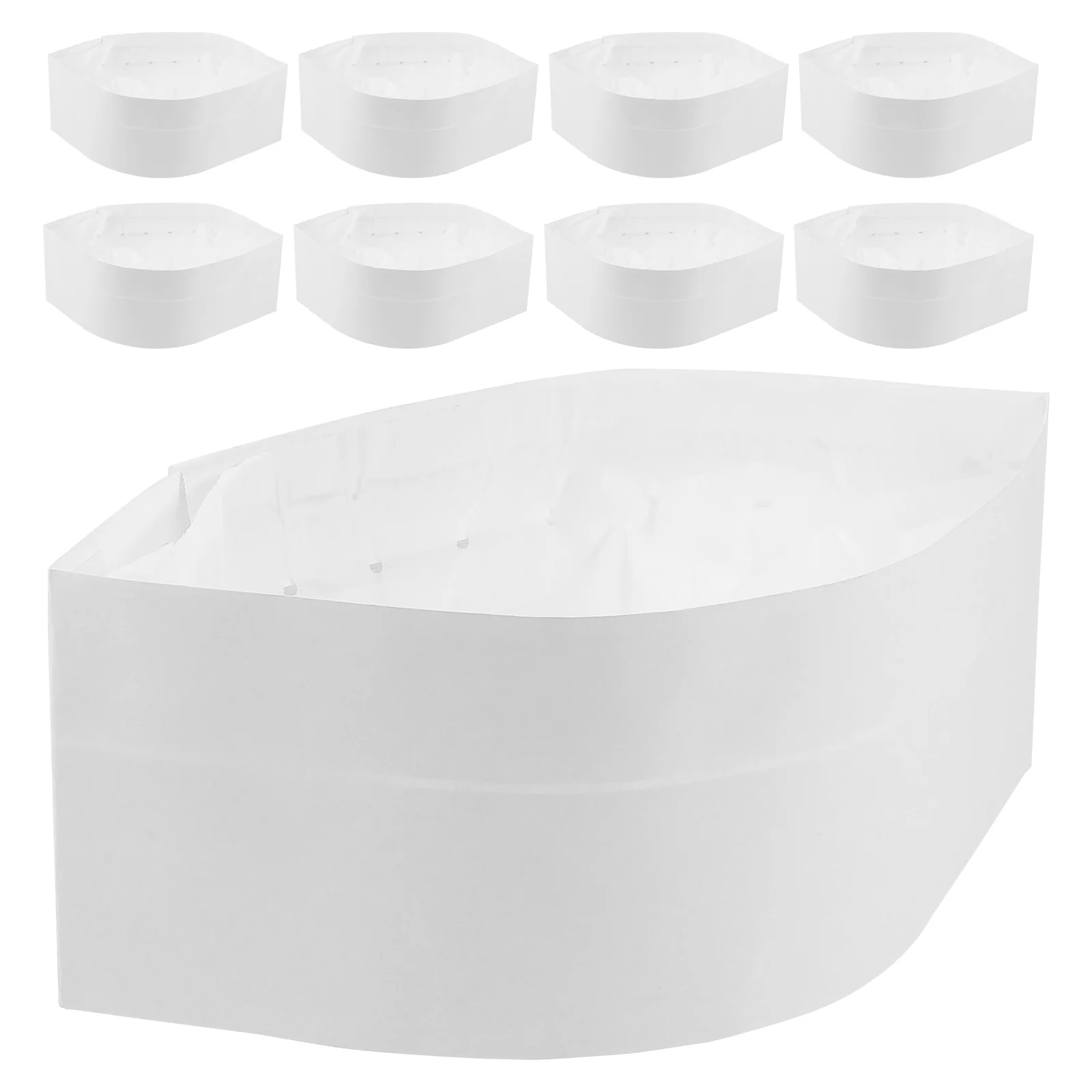 Chapéu de chef de papel descartável, 20 peças, chapéu de servidor de comida, acessórios de cozinha para casa, restaurante, boné temático