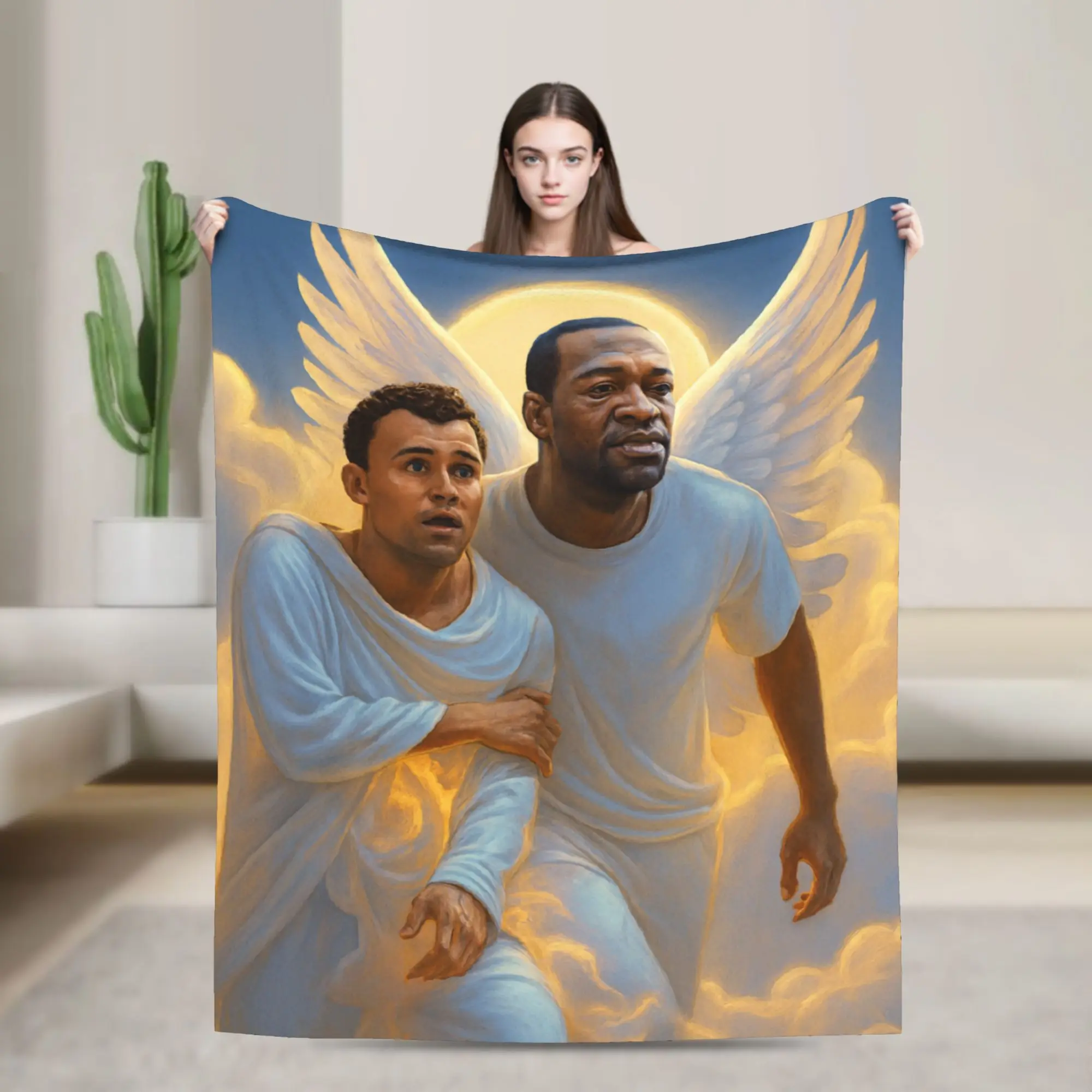 Charlie Kirk Angelic Advocate Flannel Throw Blankets  Blanket for Bedding Outdoor Warm Quilt
