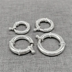 925 Sterling Silver Large Spring Ring Clasp 10mm 12mm 14mm 16mm 18mm 20mm