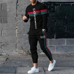 Men's Long-sleeved Trousers Suit Summer Luxury Big-name 3D Digital Printing Men's Fashion Clothing Breathable and Comfortable