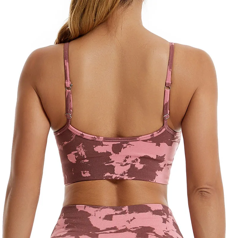 Boring Honey Summer Printed Suspenders Camouflage Sports Bra Women Underwear Wearing Running Yoga Bra Beauty Back Fitness Yoga C