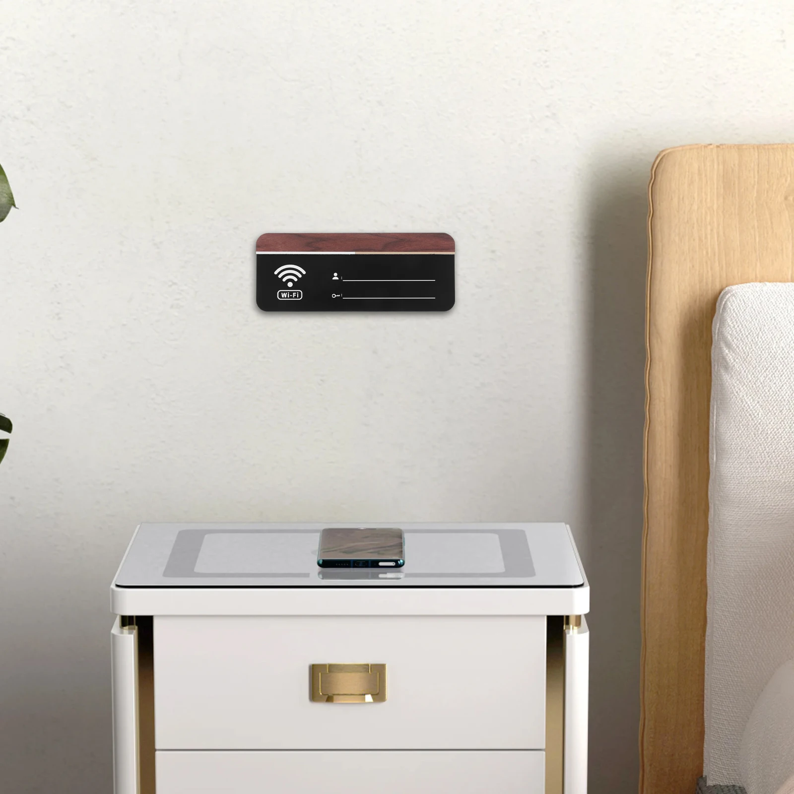 شبكة واي فاي حساب كلمة المرور علامة أكريليك للمنزل غرفة الضيوف الأعمال واي فاي عرض مجلس كتاب كلمة المرور الزخرفية #1