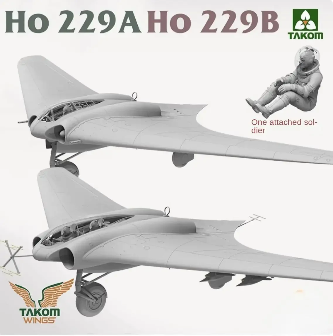 TAKOM 32001W 1/32 Ho229A + Ho229B+1/16 Pilot Box Limited Edition