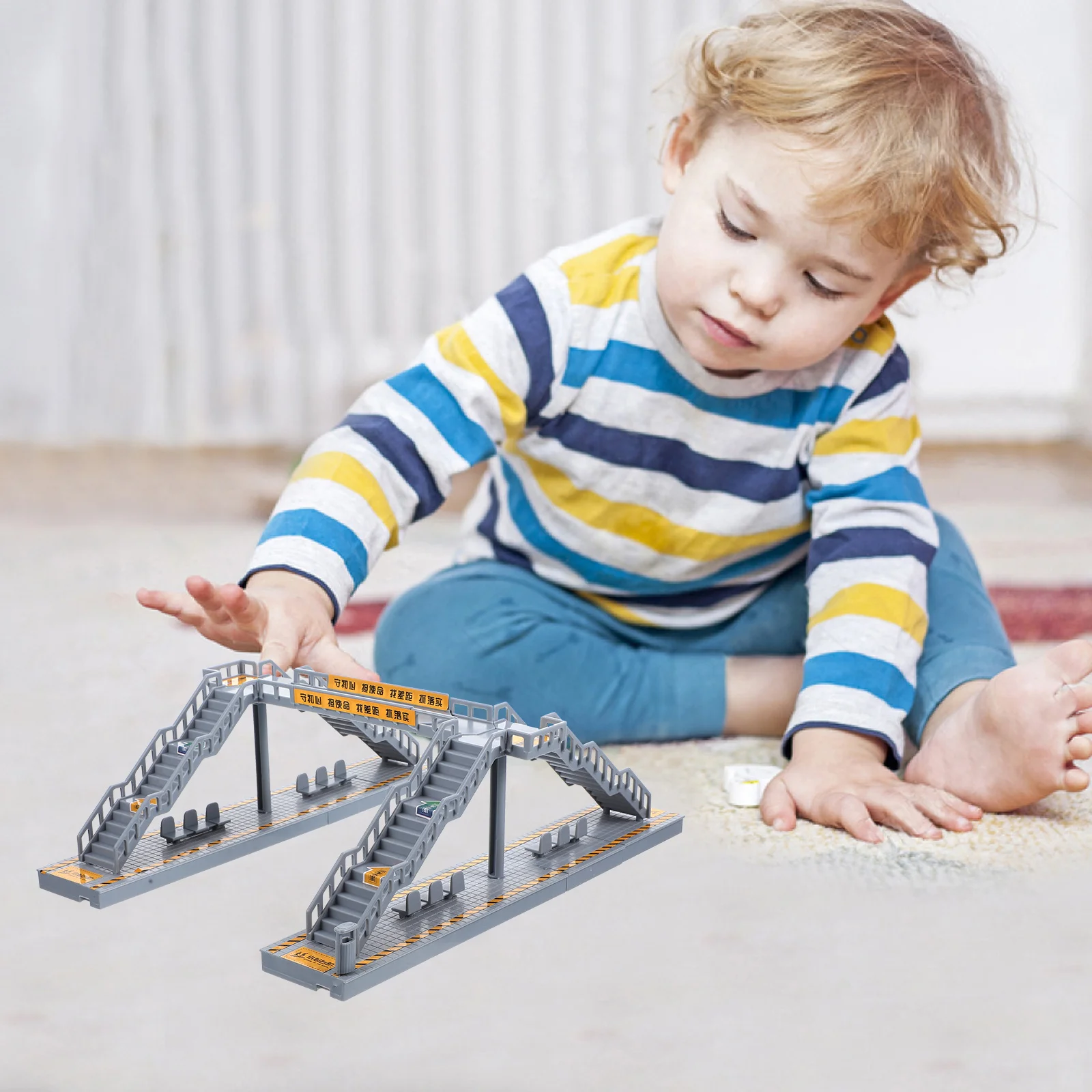 1 ensemble de ponts en plastique pour Table de sable, Kit de construction Miniature, décoration de paysage ferroviaire, fournitures de maison, matériel de décoration pour la maison, bricolage