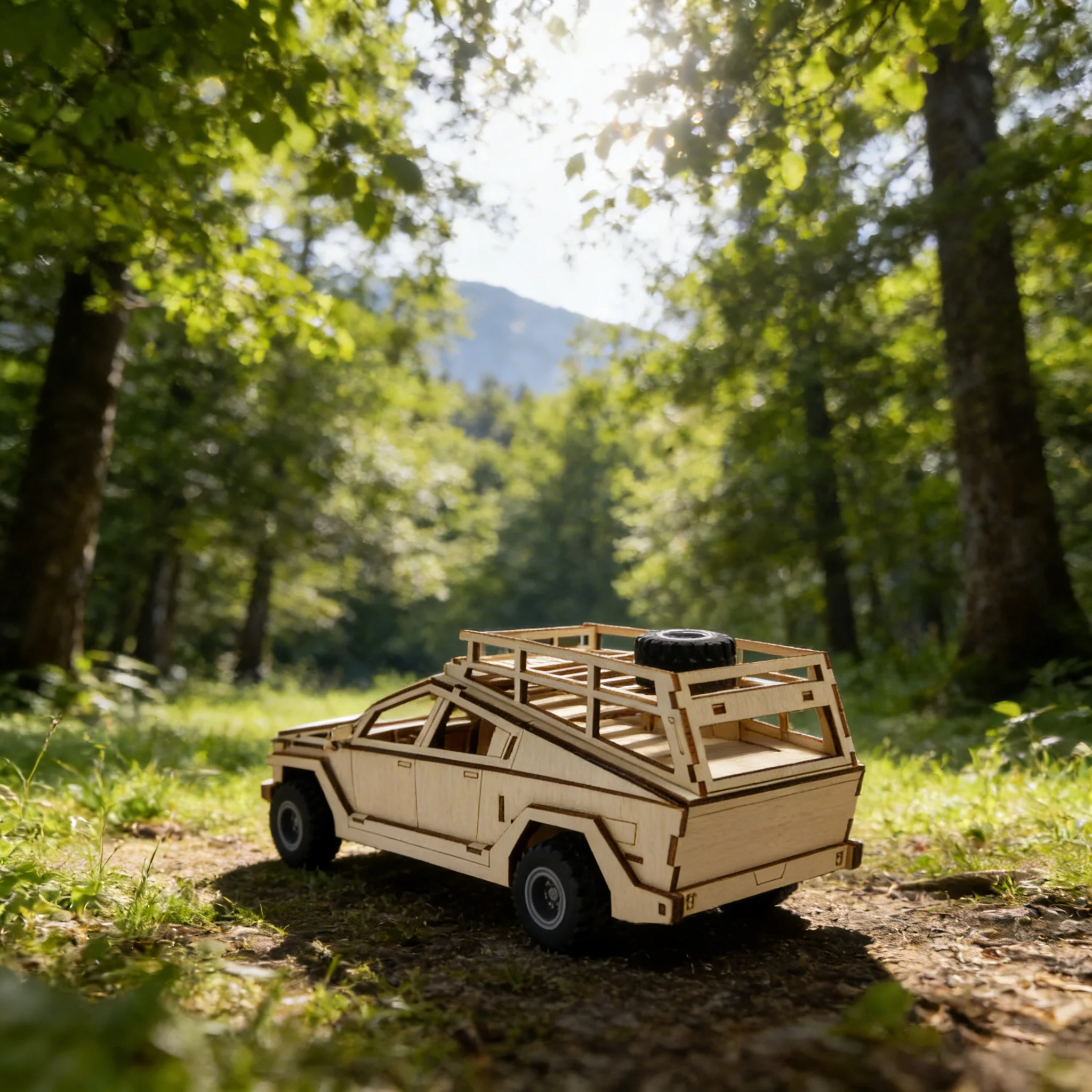 1 puzzle 3D in legno furgone da viaggio modello di assemblaggio in legno fai da te regalo creativo per decorazioni natalizie perfetto per l'assemblaggio familiare