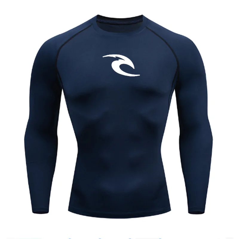 2024 Men\'s Long Sleeve Compression Shirt MMA Fitness Sport Running Gym Comfortable Fashion Breathable le Athletic Quick Dry Tops