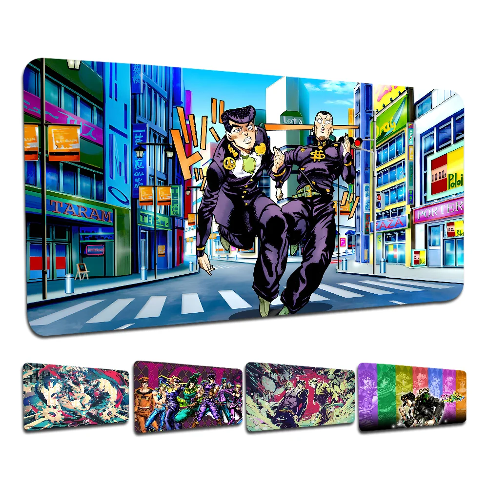 Imagem -03 - Jojos Bizarre Adventure Rubber Mousepad Gamer Velocidade Mice Retail Tamanho Pequeno Tapete do Teclado Presente do Namorado Moda