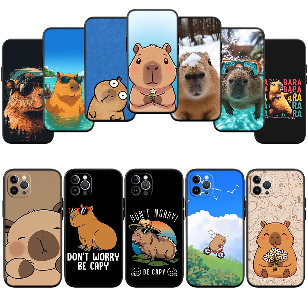 IM17 Cartoon  Capybara Case for Samsung M06 M15 M16 M35 M55 M56 A36 A42 A50 A50S A51 A52 A32 A33 A05 A05S A06 A16 A20