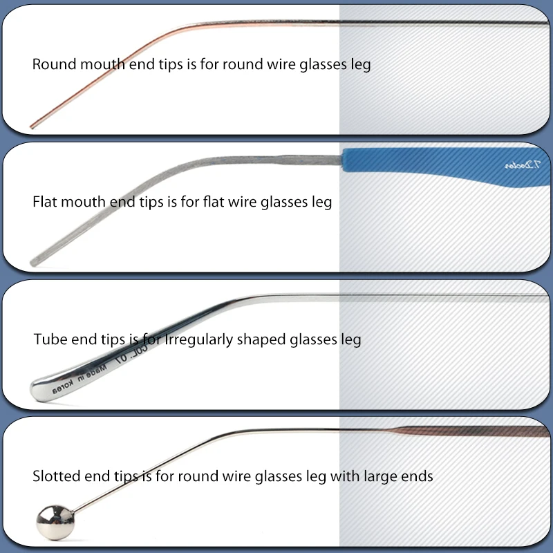 Punte per occhiali in silicone antiscivolo Ganci per le orecchie per occhiali Supporto per cinturino per occhiali sportivi Punte per aste Fermi per occhiali