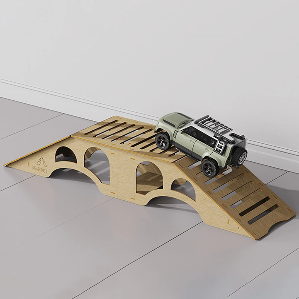 

RC Bridge Obstacle, Wooden Simulation Obstacle for 1/18 1/24 Crawler Vehicles