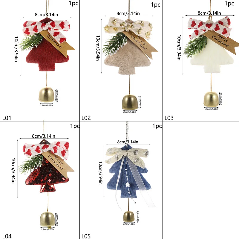 Kerstboom Hangende Hangers Gelukkig Nieuwjaar Bell Hanger Vrolijke Kerstversiering Voor Thuis Kerst Ornamenten Navidad Geschenken