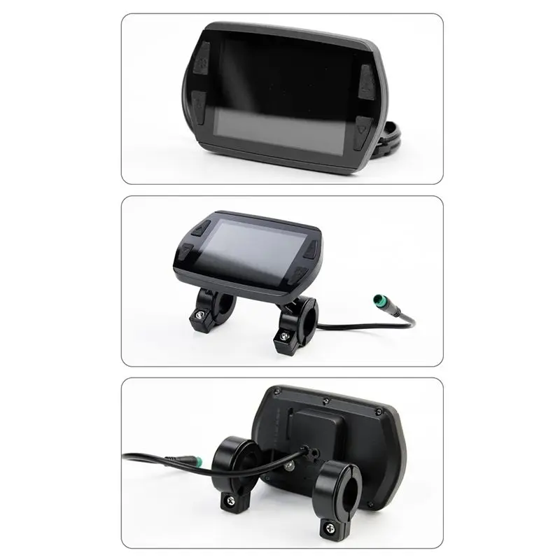 XSXS-KT-8YU KT Electric Bike Color LCD Display Meter 24V 36V 48V Waterproof Connection Ebike Intelligent Display
