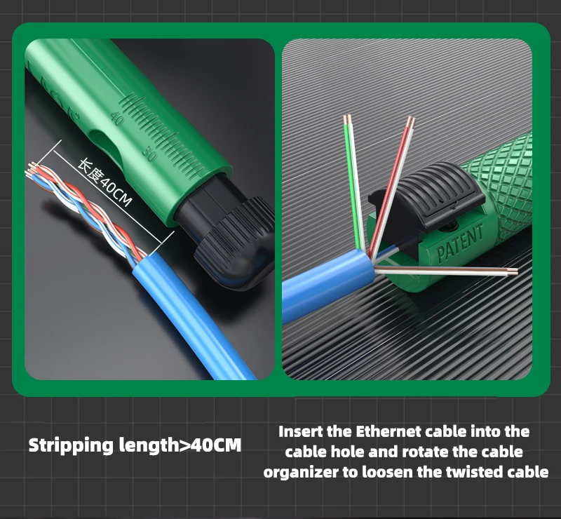 � LAOA Professionelle Netzwerkkabel-Glätteisen und Splitter-Kombination im Stiftstil für CAT5e/CAT6/CAT7-Kabel – Detail 14