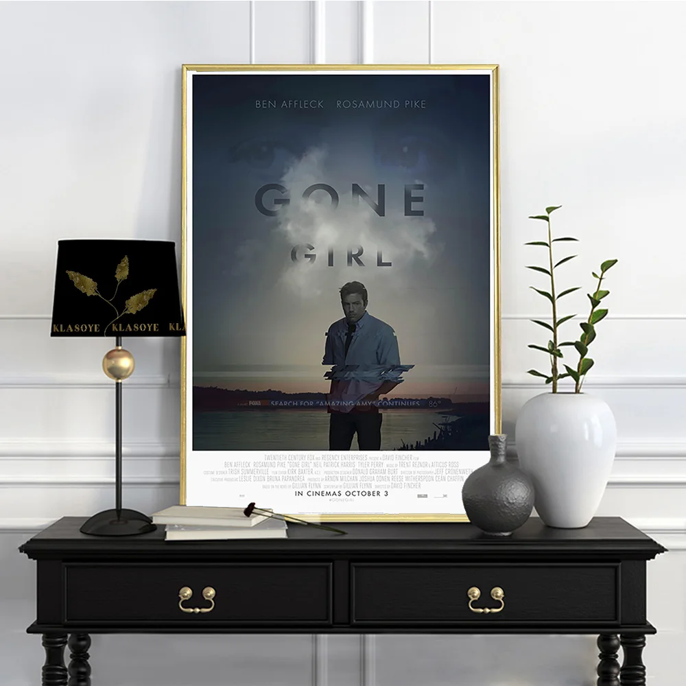 Gone Girl Thriller Reasoning Movie Poster Film Illustration Art Print Wall Picture Decor Canvas Painting