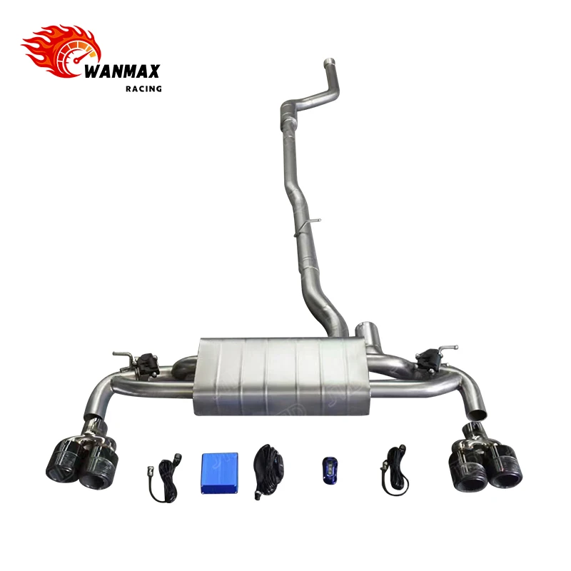 Performance Exhaust for  530e 2022 2.0L Hybrid Turbo, Stainless Steel Cat-Back System, Valved Design, Enhanced Sound