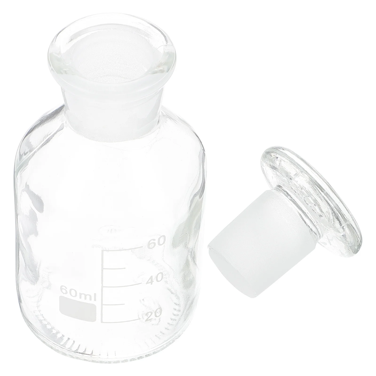 

Chemical Storage Bottle Wide Mouth Glass Liquid Waste Bottles with Stopper Lab Reagent