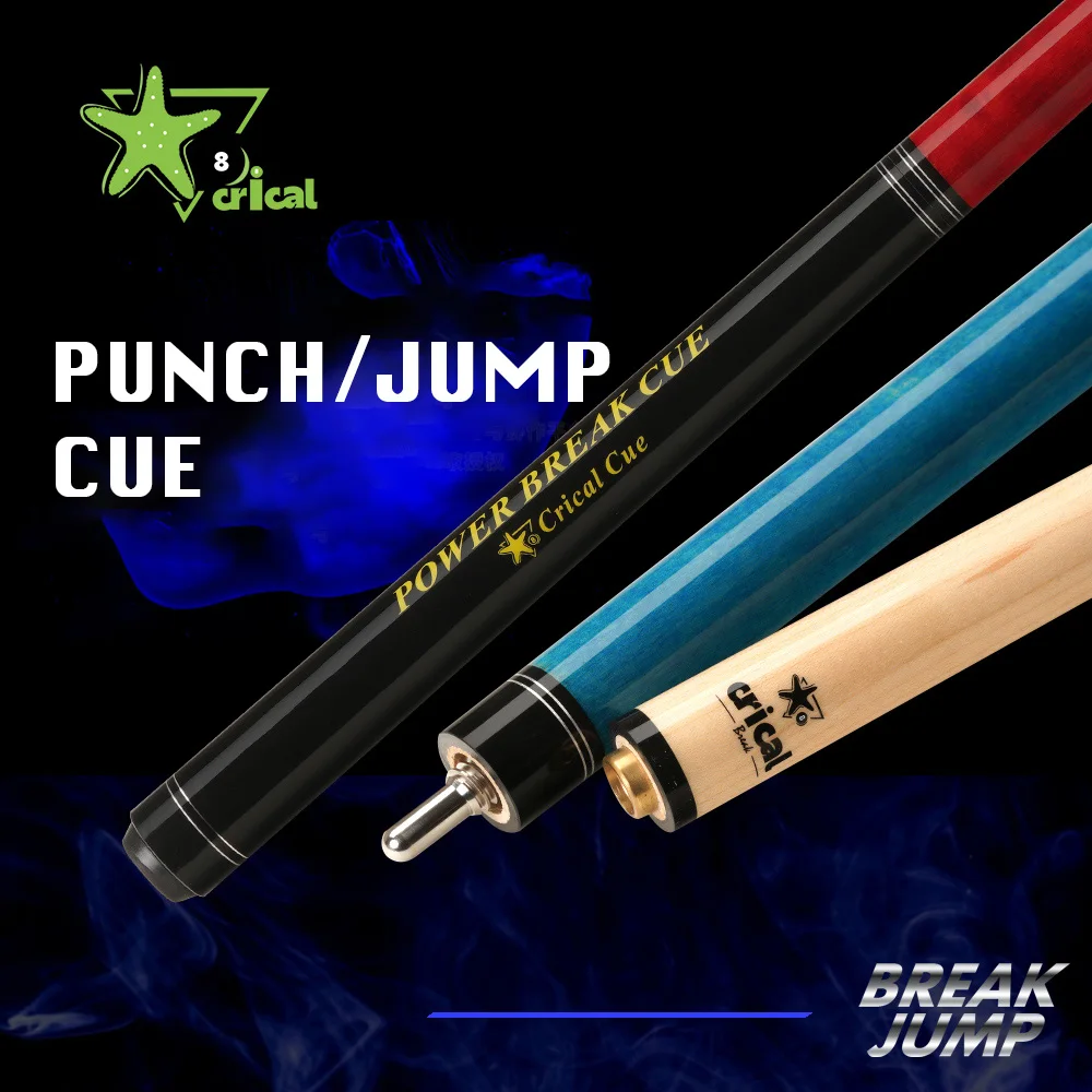 Crical Break Jump Cue with 13.5mm Tip 3/8 * 8 Pin Joint Professional Maple Shaft for Punch Jump cue Billiard Cue Stick