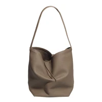 MENDY Bucket Bag Large Women's Bag Tote Bag Shoulder Bag Luxury Designer Genuine Leather Handbag Japanese Popular Bag Soft Row - Image 3