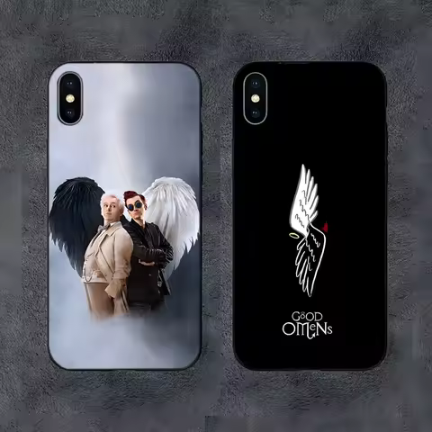G-Good Omens Phone Case For Samsung S25,S24,S22,S23,S30,Ultra,S20,S30,Plus,S21 Fe,10,9,5G Silicone Cover