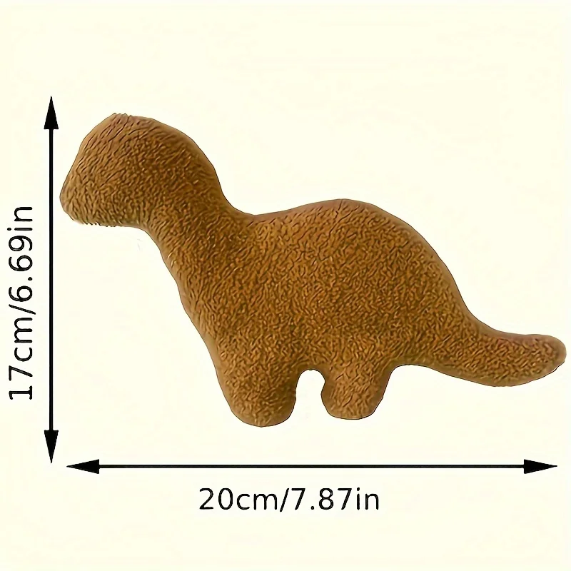 1pcs Cute dinosaur and chicken nugget pillows，Soft soft toy pillows，Let you enjoy hours of fun！